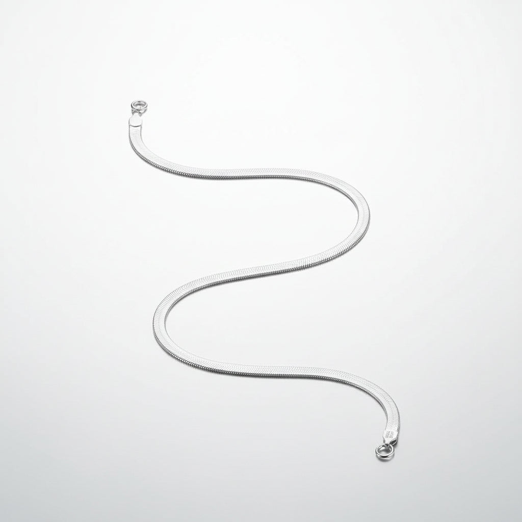 Silver bracelet with a coin charm on a white background