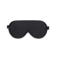 Black sleep mask on a white background