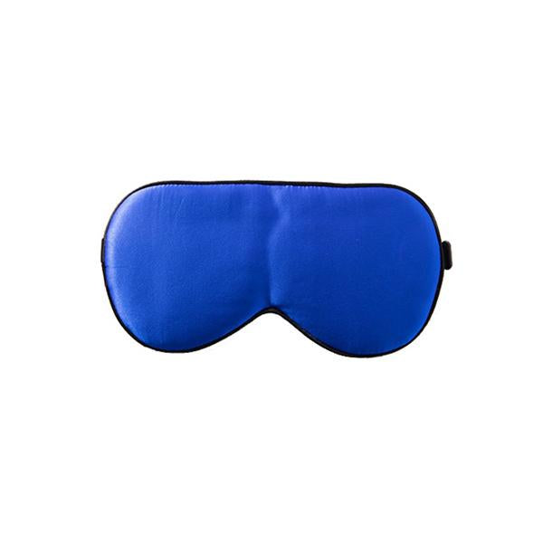 Blue sleep mask on a white background